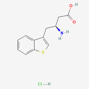 molecular formula C12H14ClNO2S B3424061 (S)-3-Amino-4-(3-benzothienyl)butanoic acid hydrochloride CAS No. 331847-09-7