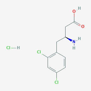 molecular formula C10H12Cl3NO2 B3424067 (S)-3-Amino-4-(2,4-dichlorophenyl)butanoic acid hydrochloride CAS No. 331847-11-1