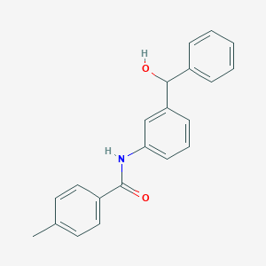 molecular formula C21H19NO2 B342410 N-{3-[hydroxy(phenyl)methyl]phenyl}-4-methylbenzamide 