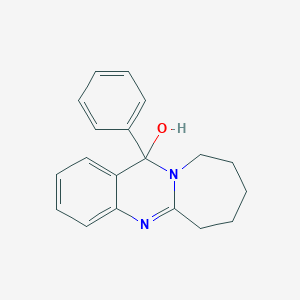 molecular formula C19H20N2O B342414 12-Phenyl-6,7,8,9,10,12-hexahydroazepino[2,1-b]quinazolin-12-ol 