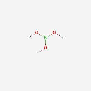 molecular formula C3H9BO3<br>C3H9BO3<br>B(OCH3)3 B3424179 Trimethyl borate CAS No. 3349-42-6