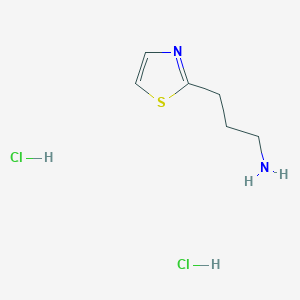 molecular formula C6H12Cl2N2S B3424204 3-(1,3-Thiazol-2-yl)propan-1-amine dihydrochloride CAS No. 33545-16-3