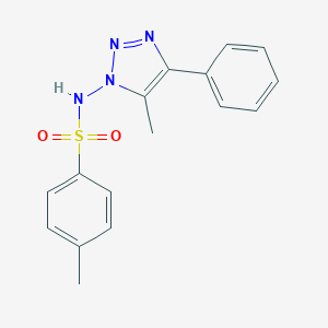 molecular formula C16H16N4O2S B342422 4-methyl-N-(5-methyl-4-phenyl-1H-1,2,3-triazol-1-yl)benzenesulfonamide 