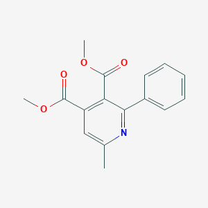 molecular formula C16H15NO4 B342423 Dimethyl 6-methyl-2-phenylpyridine-3,4-dicarboxylate CAS No. 51779-58-9