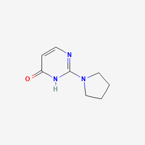 molecular formula C8H11N3O B3424249 4(3H)-Pyrimidinone, 2-(1-pyrrolidinyl)- CAS No. 33852-03-8