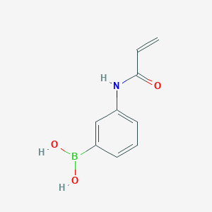 molecular formula C9H10BNO3 B034243 3-丙烯酰胺苯硼酸 CAS No. 99349-68-5