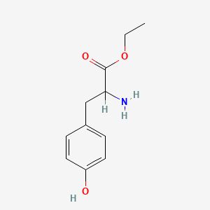molecular formula C11H15NO3 B3424317 Ethyl 2-amino-3-(4-hydroxyphenyl)propanoate CAS No. 34081-17-9