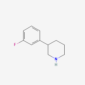 molecular formula C11H14FN B3424362 3-(3-Fluorophenyl)piperidine CAS No. 343856-71-3