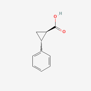 molecular formula C10H10O2 B3424415 trans-2-Phenylcyclopropanecarboxylic acid CAS No. 3471-10-1