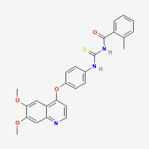 molecular formula C26H23N3O4S B3424416 PDGF RTK inhibitor CAS No. 347155-76-4