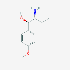 molecular formula C11H17NO2 B342444 2-Amino-1-(4-methoxyphenyl)-1-butanol 
