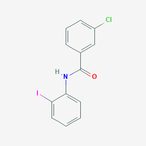 molecular formula C13H9ClINO B3424453 3-chloro-N-(2-iodophenyl)benzamide CAS No. 349128-35-4