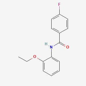 molecular formula C15H14FNO2 B3424466 N-(2-ethoxyphenyl)-4-fluorobenzamide CAS No. 349129-51-7