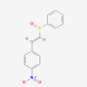molecular formula C14H11NO3S B342447 1-Nitro-4-[2-(phenylsulfinyl)vinyl]benzene 