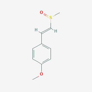 molecular formula C10H12O2S B342449 2-(4-Methoxyphenyl)vinyl methyl sulfoxide 