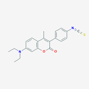 molecular formula C21H20N2O2S B034245 7-Diethylamino-3-(4'-isothiocyanatophenyl)-4-methylcoumarin CAS No. 107743-39-5