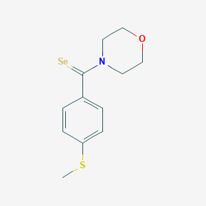 molecular formula C12H15NOSSe B342455 Methyl 4-(morpholin-4-ylcarboselenoyl)phenyl sulfide 