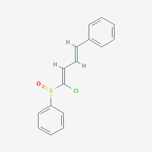 molecular formula C16H13ClOS B342463 [(1-Chloro-4-phenylbuta-1,3-dienyl)sulfinyl]benzene 