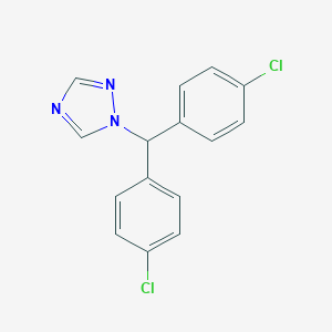 molecular formula C15H11Cl2N3 B034247 1-[Bis(4-chlorophenyl)methyl]-1,2,4-triazole CAS No. 102994-04-7