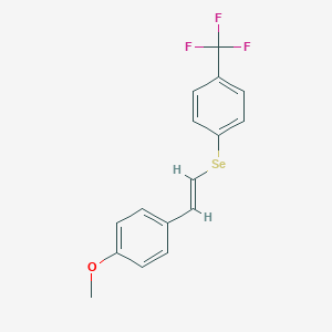 molecular formula C16H13F3OSe B342470 1-{[2-(4-Methoxyphenyl)vinyl]selanyl}-4-(trifluoromethyl)benzene 