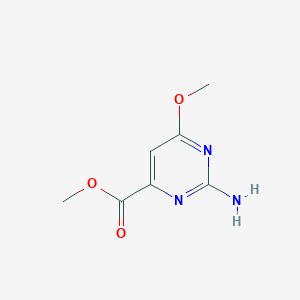 molecular formula C7H9N3O3 B3424707 Methyl 2-amino-6-methoxypyrimidine-4-carboxylate CAS No. 365413-28-1