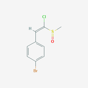 molecular formula C9H8BrClOS B342471 2-(4-Bromophenyl)-1-chlorovinyl methyl sulfoxide 