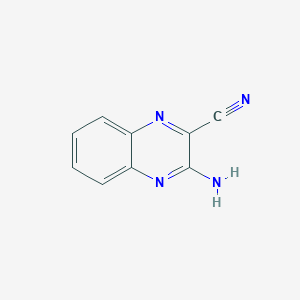 molecular formula C9H6N4 B3424727 3-Amino-2-quinoxalinecarbonitrile CAS No. 36597-16-7