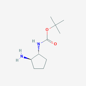 molecular formula C10H20N2O2 B3424731 tert-Butyl ((1R,2R)-2-aminocyclopentyl)carbamate CAS No. 365996-21-0