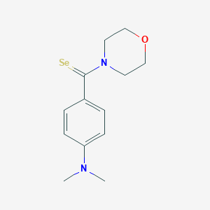 molecular formula C13H18N2OSe B342475 N,N-dimethyl-4-(morpholin-4-ylcarboselenoyl)aniline 