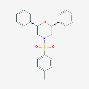 molecular formula C23H23NO3S B342481 4-[(4-Methylphenyl)sulfonyl]-2,6-diphenylmorpholine 