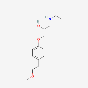 molecular formula C15H25NO3 B3424873 Metoprolol CAS No. 37350-58-6