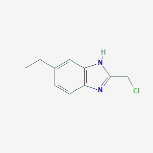 molecular formula C10H11ClN2 B034249 2-(chloromethyl)-6-ethyl-1H-benzimidazole CAS No. 107430-30-8