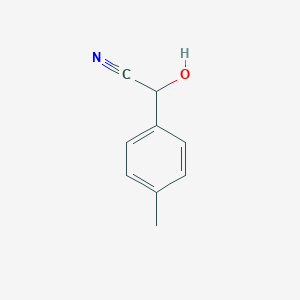 molecular formula C9H9NO B342491 Hydroxy(4-methylphenyl)acetonitrile 