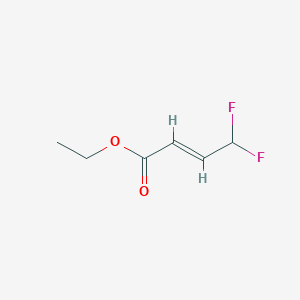 molecular formula C6H8F2O2 B3424912 乙基(2E)-4,4-二氟丁-2-烯酸酯 CAS No. 37746-82-0