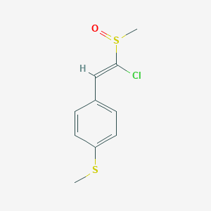 molecular formula C10H11ClOS2 B342492 1-Chloro-2-[4-(methylsulfanyl)phenyl]vinyl methyl sulfoxide 
