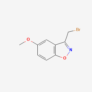 molecular formula C9H8BrNO2 B3424931 3-(Bromomethyl)-5-methoxybenzo[d]isoxazole CAS No. 37924-87-1