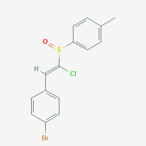 molecular formula C15H12BrClOS B342495 2-(4-Bromophenyl)-1-chlorovinyl 4-methylphenyl sulfoxide 