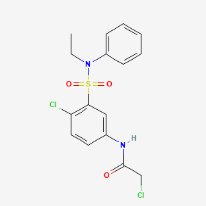 2-chloro-N-{4-chloro-3-[ethyl(phenyl)sulfamoyl]phenyl}acetamide