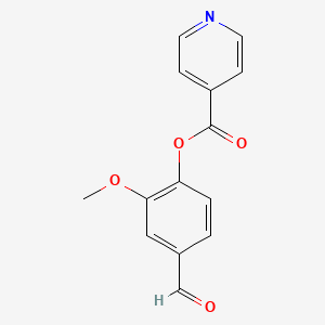 4-Formyl-2-methoxyphenyl pyridine-4-carboxylate