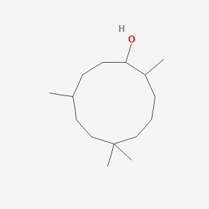 molecular formula C15H30O B034250 2,6,6,9-Tetramethylcycloundecan-1-ol CAS No. 19888-04-1