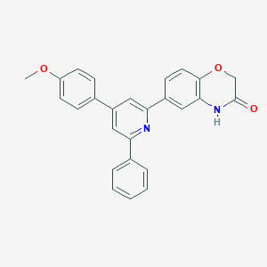 molecular formula C26H20N2O3 B342506 6-[4-(4-methoxyphenyl)-6-phenyl-2-pyridinyl]-2H-1,4-benzoxazin-3(4H)-one 