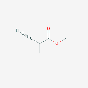 molecular formula C6H8O2 B3425109 Methyl 2-methylbut-3-ynoate CAS No. 387401-01-6