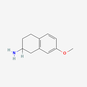 molecular formula C11H15NO B3425205 7-Methoxy-1,2,3,4-tetrahydronaphthalen-2-amine CAS No. 4003-89-8