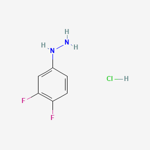 molecular formula C6H7ClF2N2 B3425276 3,4-Difluorophenylhydrazine hydrochloride CAS No. 40594-37-4