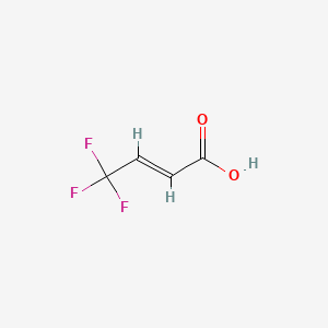 molecular formula C4H3F3O2 B3425280 4,4,4-Trifluorocrotonic acid CAS No. 406-94-0