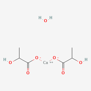 molecular formula C6H12CaO7 B3425380 乳酸钙水合物 CAS No. 41372-22-9