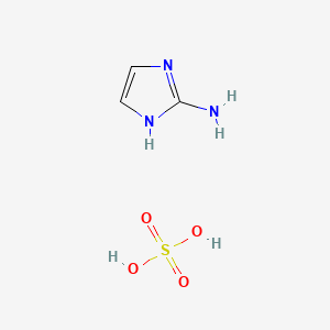 molecular formula C3H7N3O4S B3425512 2-Aminoimidazole sulfate CAS No. 42383-61-9