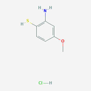 molecular formula C7H9NOS B3425532 2-Amino-4-methoxybenzene-1-thiol hydrochloride CAS No. 4274-41-3