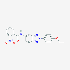 molecular formula C21H17N5O4 B342556 N-[2-(4-ethoxyphenyl)-2H-1,2,3-benzotriazol-5-yl]-2-nitrobenzamide 