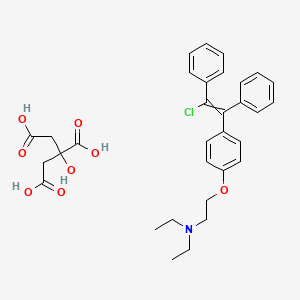 molecular formula C32H36ClNO8 B3425562 Clomiphene citrate CAS No. 43054-45-1
